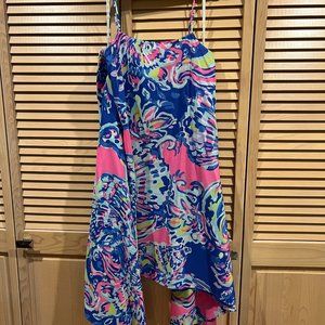 Lilly Pulitzer Silk Kimi Dress in Coastal Retreat, size XXS, EEUC